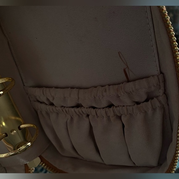 Trish Mc Evoy Makeup bag Zip Around Faux leather snakeskin brown - Picture 16 of 17